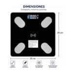 Balanza Digital Bluetooth 180 Kg Smart Con App Vidrio Negro - Imagen 2