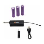 Set 2 Micrófonos Inalámbricos Voyz Uhf Karaoke Con Receptor Negro - Imagen 3
