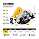 Sierra Circular Eléctrica Norstar 1200w Negro 50 - Imagen 11