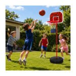 Aro De Básquet Infantil Con Pie Regulable Altura 175 Cm - Imagen 5