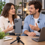 Micrófonos Inalámbricos Dobles BWOO BO-MF02 USB C + Adaptador Lightning con Reducción de Ruido IA - Imagen 7