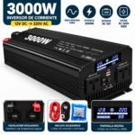 Inversor de Corriente 3000W Onda Senoidal Pura 12V a 220V con USB y Pantalla Digital - Imagen 6