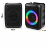 Parlante Bluetooth Portátil North Tech NT-SX3 con Luces RGB, Radio FM, USB y MicroSD - Imagen 5