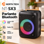 Parlante Bluetooth Portátil North Tech NT-SX3 con Luces RGB, Radio FM, USB y MicroSD - Imagen 7