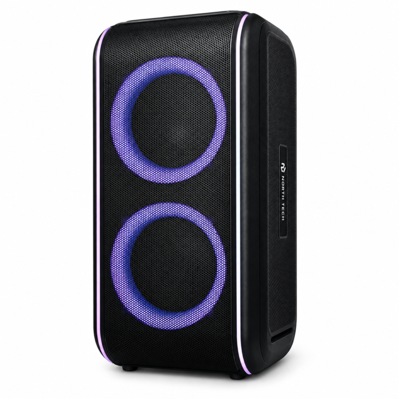 Parlante Bluetooth North Tech NT-SX6 Pro Max 40W RMS con Luces RGB y Batería