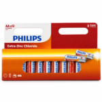 Pilas AA Philips R6 1.5V Extra Zinc Chloride Pack x12