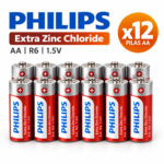 Pilas AA Philips R6 1.5V Extra Zinc Chloride Pack x12 - Imagen 3