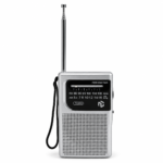Radio Portátil AM/FM North Tech NT-RD21 con Antena Telescópica y Salida para Auriculares