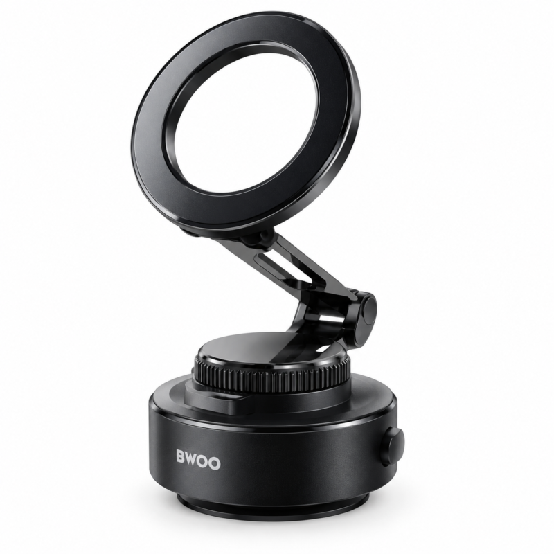 Soporte Magnético para Celular BWOO con Ventosa Eléctrica y Rotación 360° para Auto