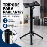 Trípode Soporte para Parlantes de Altura Ajustable con Pasador de Seguridad - Imagen 3