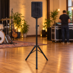 Trípode Soporte para Parlantes de Altura Ajustable con Pasador de Seguridad - Imagen 4