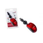 Mini Mouse Genius Retráctil USB - Rojo
