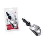 Mini Mouse Genius Retráctil USB - Plateado