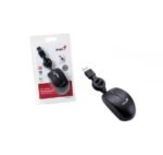 Mini Mouse Genius Retráctil USB - Negro