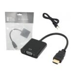 Adaptador HDMI Macho a VGA Hembra con Audio