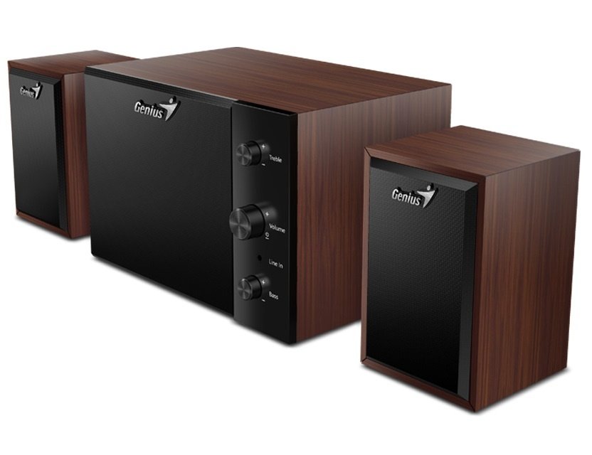 original_33516.jpg Parlante Genius SW-2.1 350 15W RMS Madera - Imagen 1