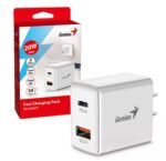 Cargador Genius PD-20AC 20W USB-C y USB-A - Blanco