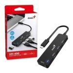 Hub USB-C Genius UH-400 4 Puertos USB 3.0