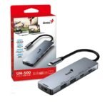 Hub Genius USB-C a USB-A USB-C y HDMI UH-500