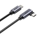 Cable Unitek USB-C a USB-C 90 grados PD 100w 2m - Imagen 2