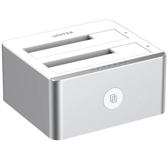 original_43990.jpg Dock Station Unitek Doble Bahía SATA 10Gbps para Discos 2.5 y 3.5 - Imagen 1