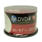 DVD-R HP 16X 4.7GB 120min Printable Bulk 50 Unidades