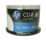 CD-R HP 52x 700MB 80min Printable Bulk 50 Unidades