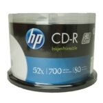CD-R HP 52x 700MB 80min Printable Bulk 50 Unidades