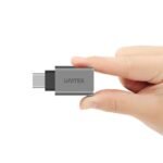 Adaptador Unitek USB 3.0 5Gbps USB-C a USB-A - Gris - Imagen 3