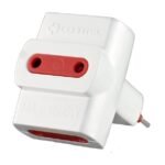 Adaptador de Corriente Conatel 3x2L a Ficha 2L 100-240V - Blanco