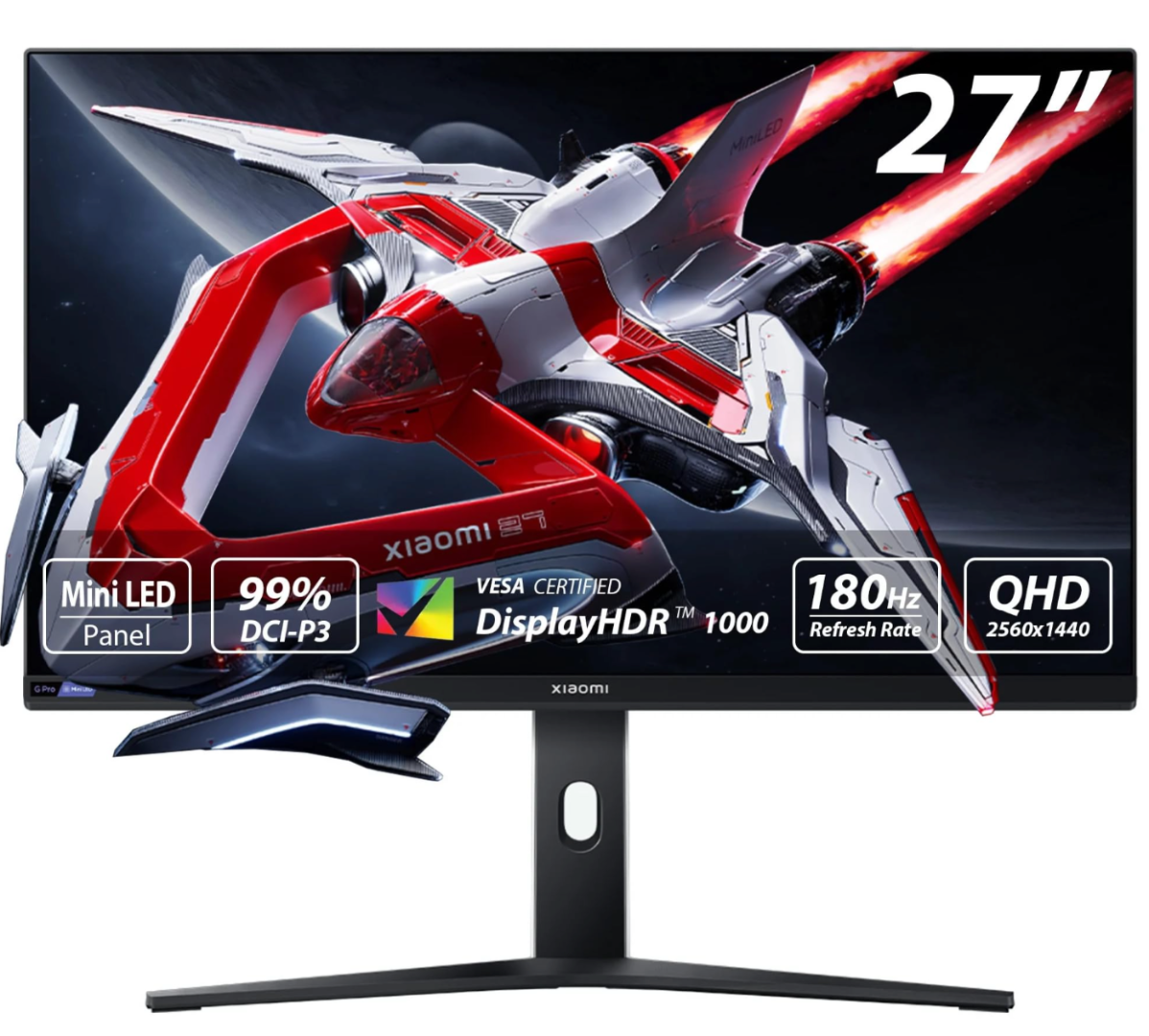 original_48517.png Monitor Gamer Xiaomi Mini LED G Pro 27" WQHD 180Hz 1ms - Imagen 1