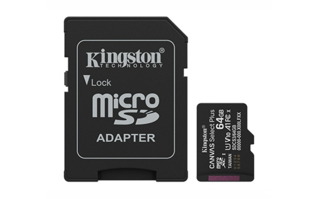 original_52086.jpg Memoria MicroSD Kingston Canvas Select Plus 64GB Clase 10 A1 - Imagen 1
