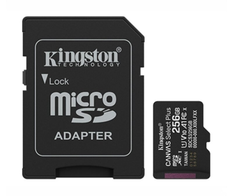 Memoria MicroSD Kingston Canvas Select Plus 256GB Clase 10