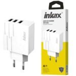 Cargador de Pared Inkax 3xUSB-A 28W 2.1A - Blanco