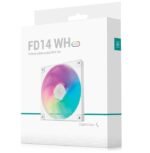 Fan Cooler DeepCool FD14 ARGB Blanco 140mm - Imagen 2