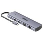 HUB USB-C Unitek 11 en 1 Dual Display 100W PD 4K - Imagen 2