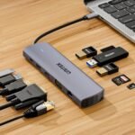 HUB USB-C Unitek 11 en 1 Dual Display 100W PD 4K - Imagen 3