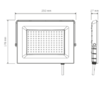 Foco LED Vivion 100W IP65 Luz Fría - Negro - Imagen 3