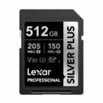 Memoria SDXC Lexar Silver Plus 512GB UHS-I U3 V30