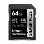 Memoria SDXC Lexar Silver Plus 64GB UHS-I U3 V30