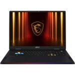 Notebook Gamer MSI Core Ultra 9 5.5Ghz, 32GB, 1TB SSD, 18" QHD+ 240Hz, RTX 5080 16GB