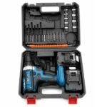 Taladro profesional inalámbrico de alta potencia 21V con 2 baterías - Imagen 3