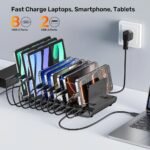 Estación de Carga Unitek uCharge 120W 10 Puertos - Imagen 4