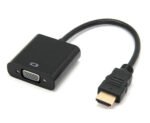 Adaptador HDMI Macho a VGA Hembra con Audio - Imagen 2