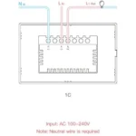 Interruptor de Pared SONOFF Táctil WiFi 1 Boton - Imagen 6