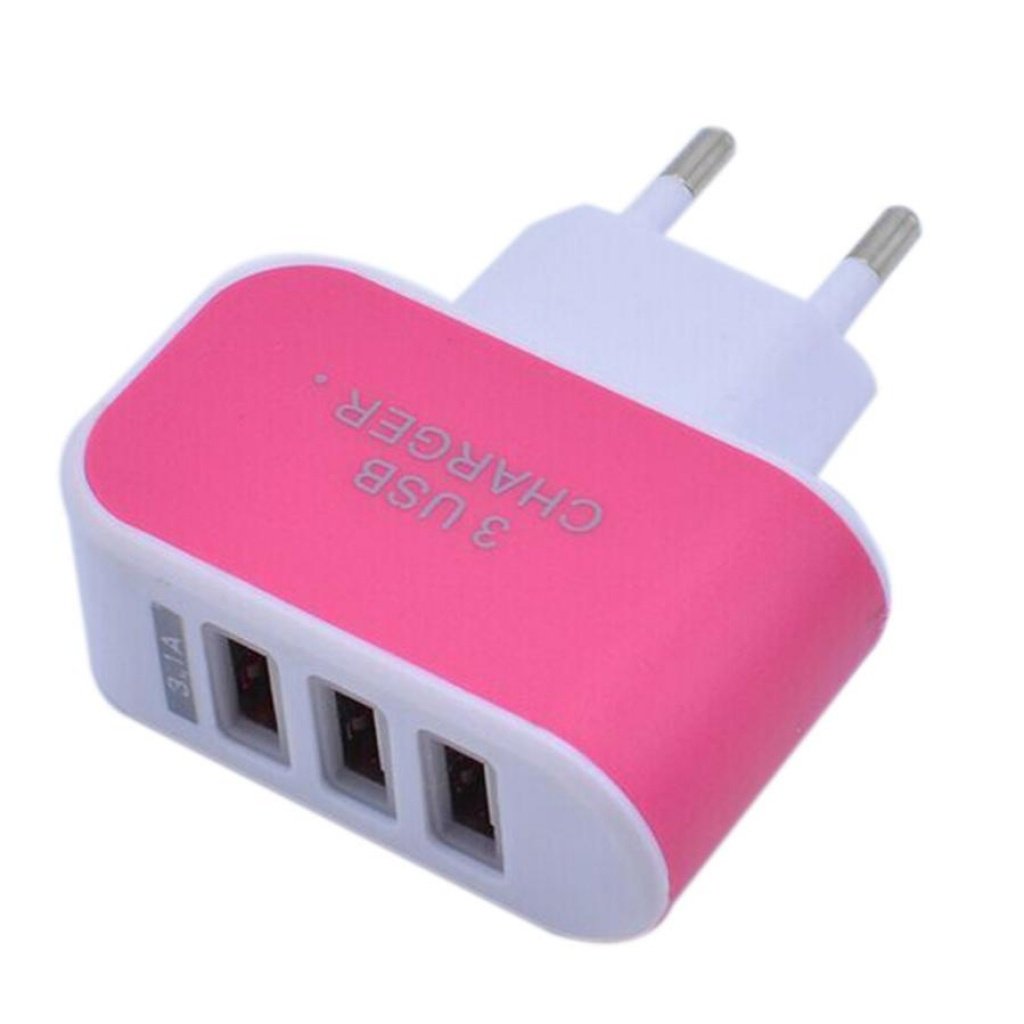 productos34_699420.jpg Cargador de pared 3 salidas USB . - Imagen 1