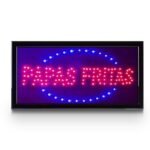 Cartel de LED Papas Fritas
