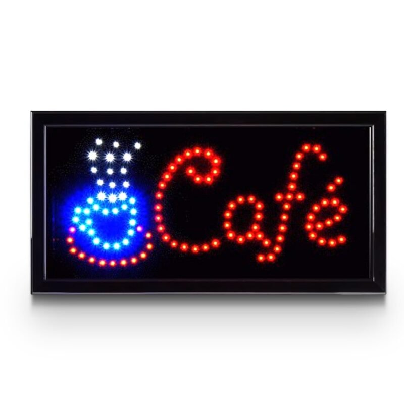 Cartel de LED Cafe