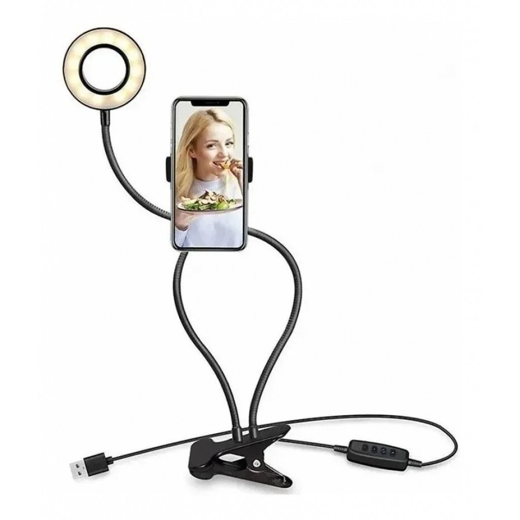 productos34_701429.jpg Lámpara Anillo LED con Soporte Celular Tik Tok GENERICO - Imagen 1