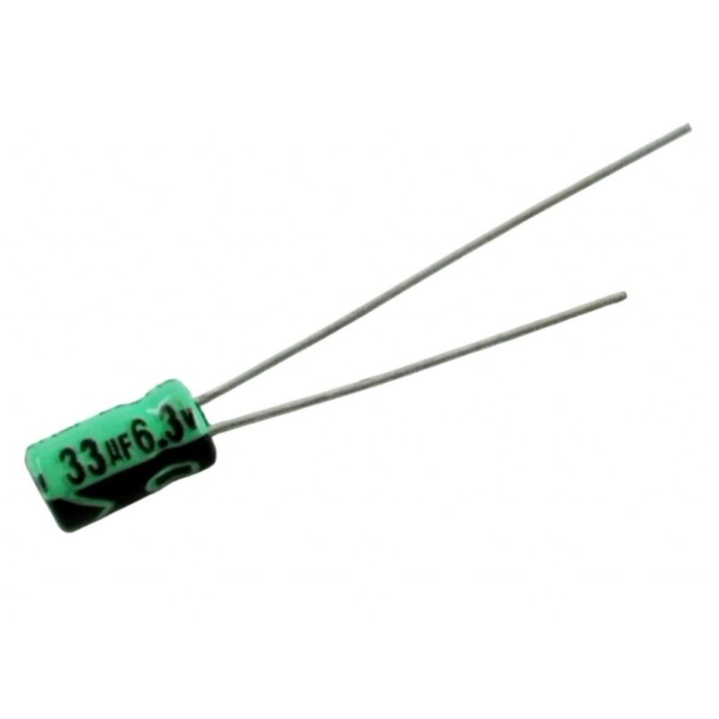 Condensador Electrolitico 33UF X 6.3 Volt